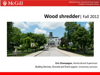 Sustainable Campus Initiative: Wood Shredder Project