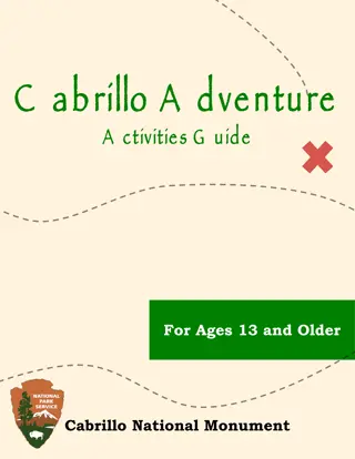 Cabrillo National Monument Adventure Activities Guide