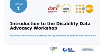 Disability Data Advocacy Workshop for Organizations of Persons with Disabilities