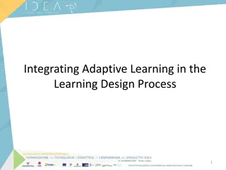 Enhancing Learning Design with Adaptive Learning Solutions