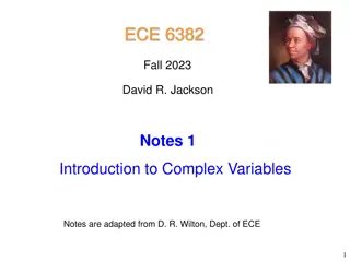 Complex Variables: Introduction to Arithmetic and Algebra