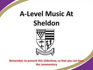 Exciting Details about A-Level Music Program at Sheldon School