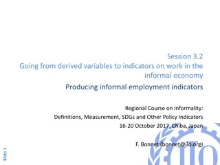 Informal Employment Indicators and Their Use in Policy Making