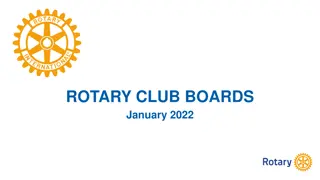 Rotary Club January 2022: Board Meetings and Agenda Highlights