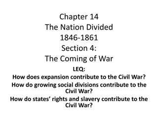 The Factors Leading to the Civil War