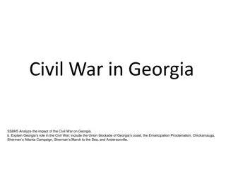 Impact of the Civil War on Georgia: Roles and Key Events