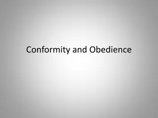 Conformity and Obedience in Social Psychology