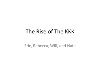 The Rise of the KKK: Origins, Objectives, and Decline