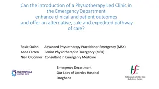 Enhancing Emergency Department Care with Physiotherapy-Led Clinic