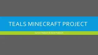 Introduction to TEALS Minecraft Project