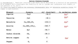 Analysis of Cu Minerals Stability in Various Gas Pressures