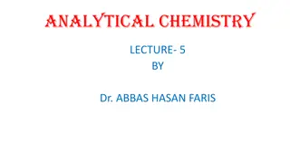 Oxidation-Reduction Reactions in Analytical Chemistry