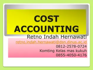 Cost Accounting Principles and Concepts