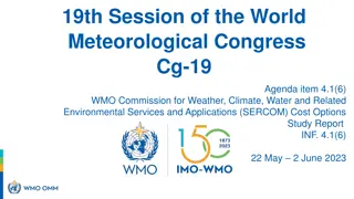 19th Session of the World Meteorological Congress - Cost Options Study Report