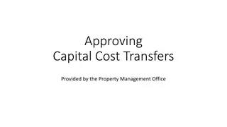 Approval Process for Capital Cost Transfers provided by the Property Management Office