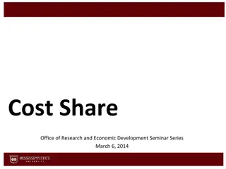 Cost Share in Sponsored Projects