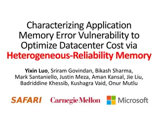 Optimizing Data Center Costs with Heterogeneous-Reliability Memory