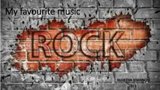 Exploring Rock Music with Martha Ioannou: My Favorite Songs and Artists