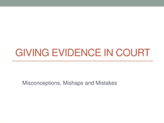 Expert Witness Tips: Giving Evidence in Court