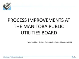 Process Improvements at Manitoba Public Utilities Board