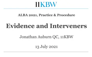 Practice and Procedure in Judicial Review: Factual Evidence and Interveners