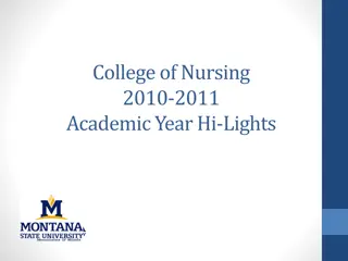 Nursing Program Highlights 2010-2011 Academic Year