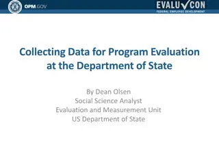 Program Evaluation Essentials at the Department of State