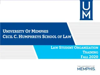 University of Memphis Cecil C. Humphreys School of Law Student Organization Training