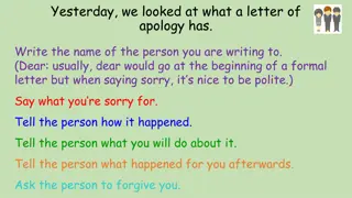 Writing Effective Letters of Apology and Complaint