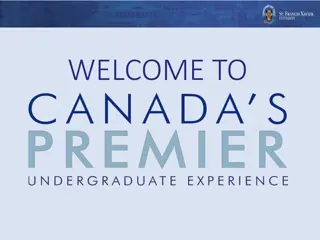 Welcome to StFX: An Overview of Academic Excellence and Supportive Environment