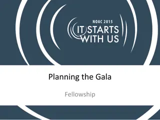 Insights on Fellowship and Brotherhood in Event Planning