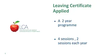 Overview of Leaving Certificate Applied Programme