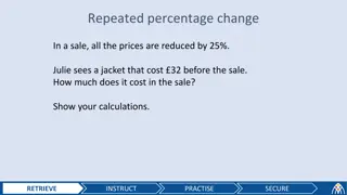 Repeated Percentage Changes in Sales and Investments