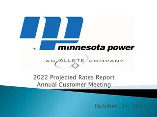 Minnesota Power 2022 Projected Rates Report Summary