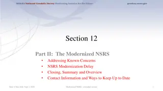 Addressing Delay in NSRS Modernization Efforts