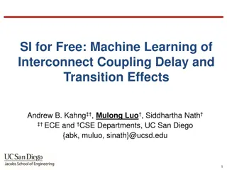 Machine Learning of Interconnect Coupling Delay and Transition Effects