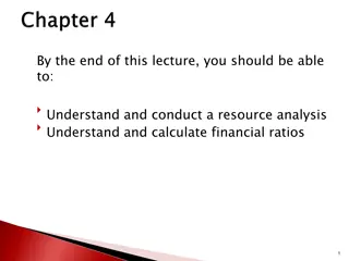 Resource Analysis and Financial Ratios in Competitive Advantage