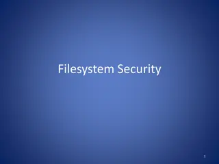 Filesystem Security Principles and Access Control