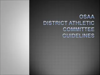 OSAA District Athletic Committee Guidelines