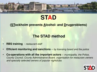 STAD Method for Preventing Alcohol and Drug Problems in Stockholm