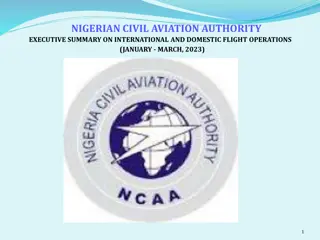 Nigerian Civil Aviation Authority Flight Operations Summary (Jan-Mar 2023)