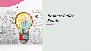 Effective Bullet Point Writing Strategies for Resumes