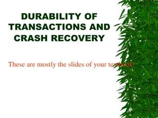 Understanding Durability of Transactions and Crash Recovery