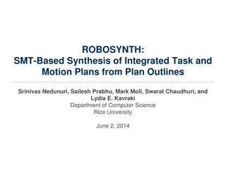 ROBOSYNTH: SMT-Based Synthesis of Integrated Task and Motion Plans