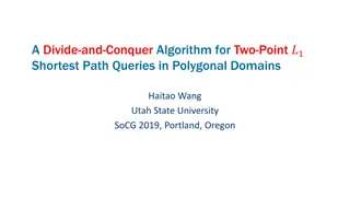 Divide-and-Conquer Algorithm for Two-Point Shortest Path Queries in Polygonal Domains