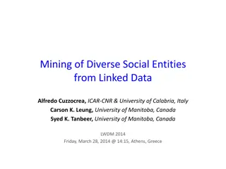 Diverse Social Entities Mining from Linked Data in Social Networks