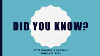 Guidelines for Attendance Tracking in January 2022