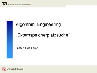 Cutting-Edge Disk-Based Search Algorithms in Algorithm Engineering