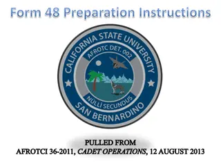 ROTC Form 48 Preparation Guidelines