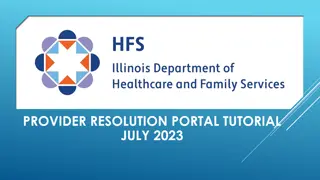 Provider Resolution Portal Tutorial July 2023